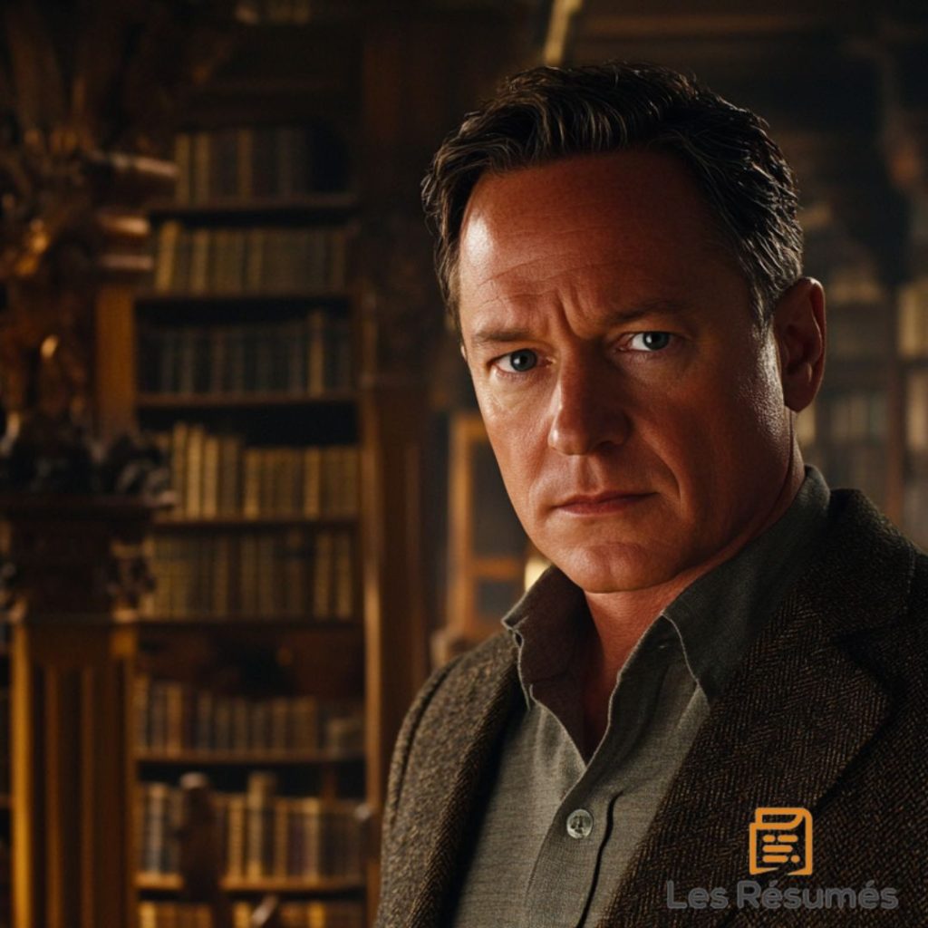 Photographie de Dan Brown tel qu'il est représenté dans le Da Vinci Code. 