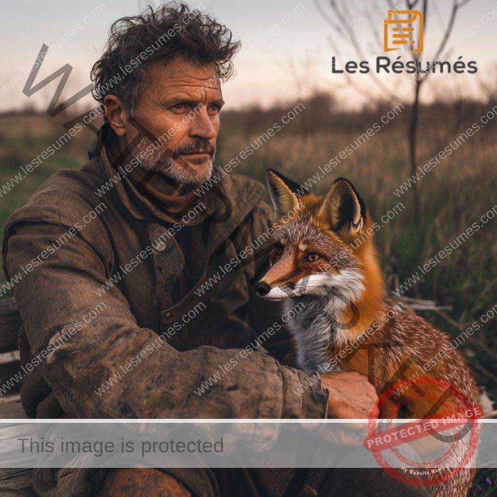 Photographie de l'homme au renard dans la nouvelle de Colette. 