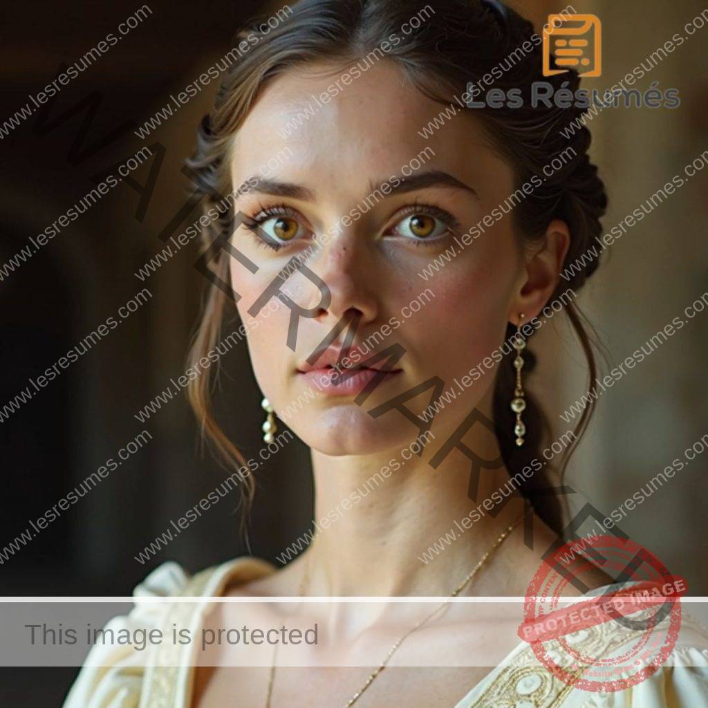 Photo de Bartholomée qui vit une certaine frustration dans son mariage avec Richard. 