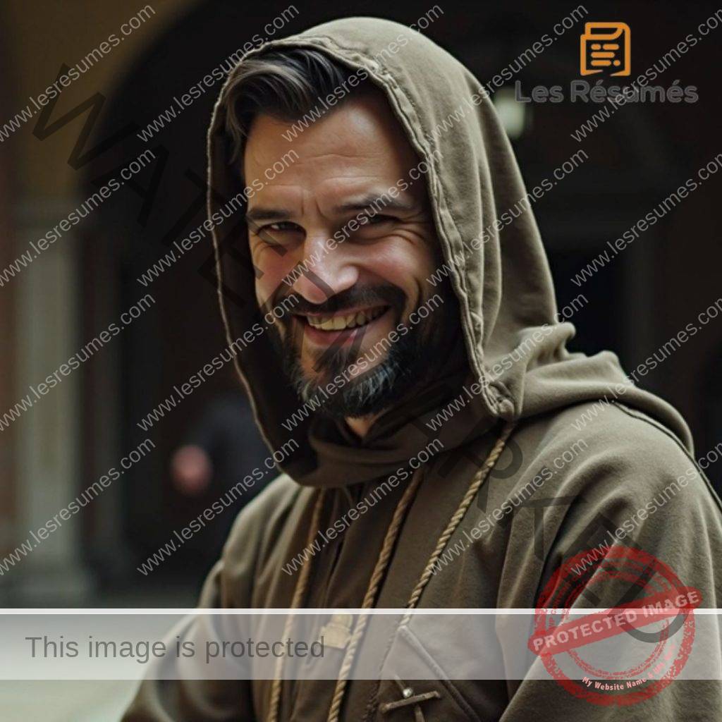 Photo de Berto de la Massa (Frère Albert) qui trompe Lisette dans Le Faux Ange Gabriel. 