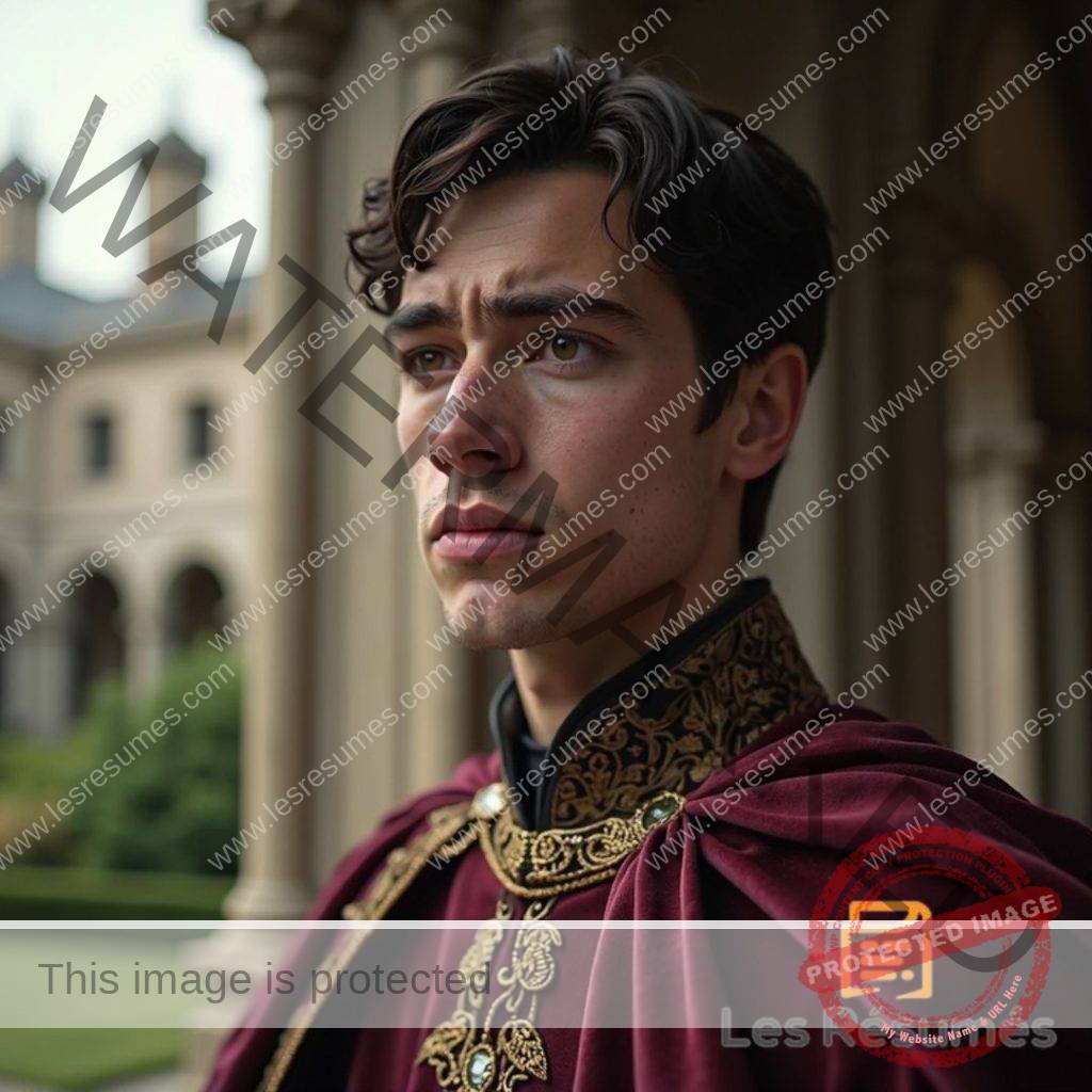 Photo de Bertrand de Roussillon, un noble tiraillé entre le devoir et le désir, souvent hésitant et impulsif.