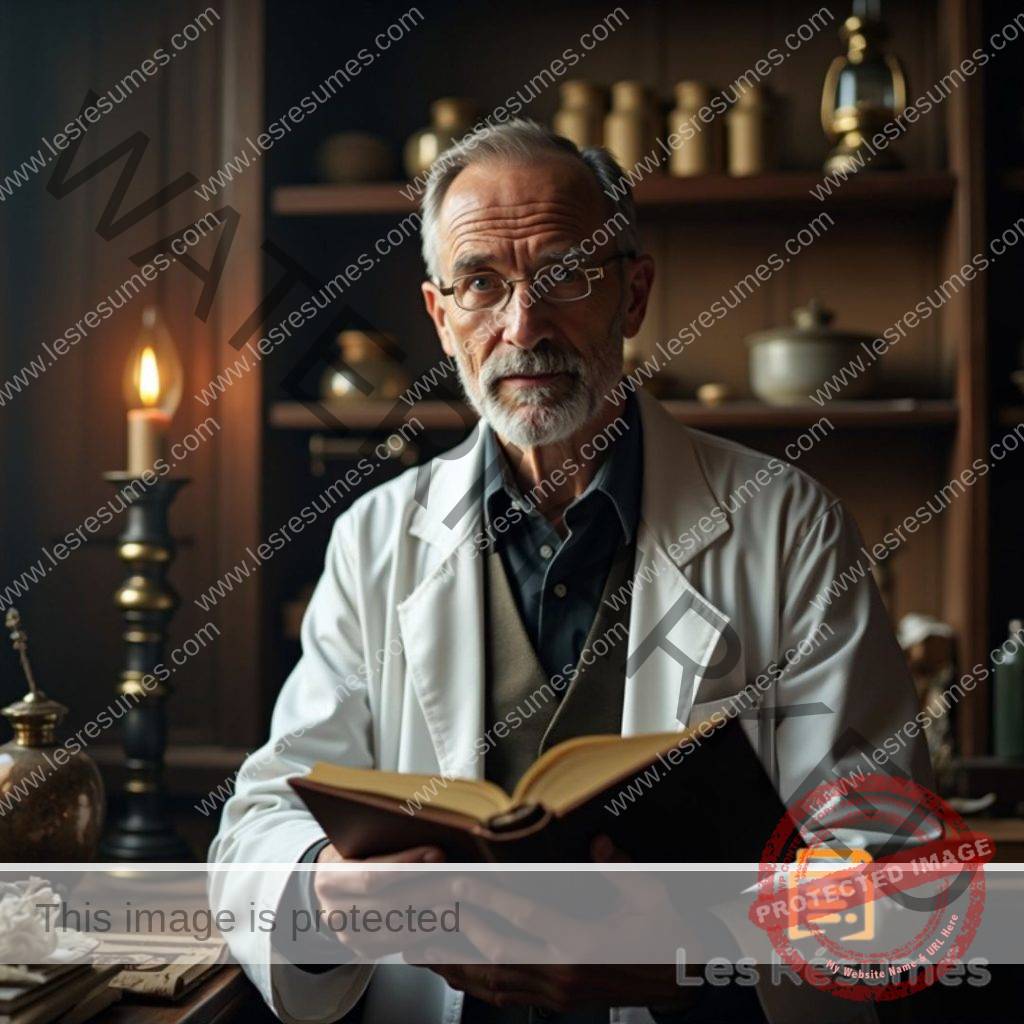 Photo du médecin, une figure de la sagesse, il transmet savoir et remèdes à la génération suivante.