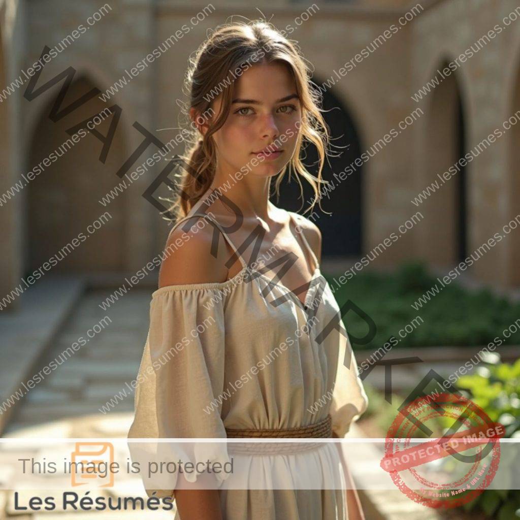 Photo de la fille du laboureur une beauté naturelle qui représente à la fois la tentation et l'innocence troublante.