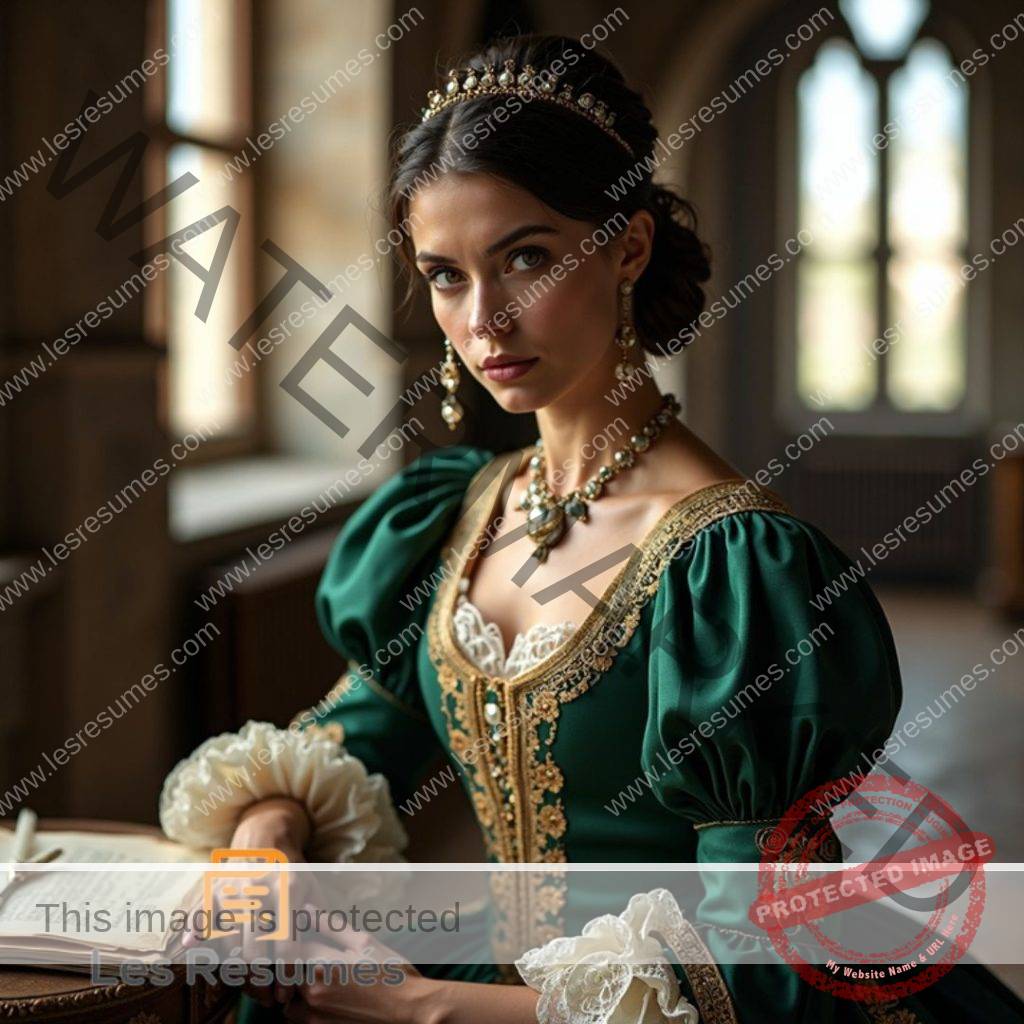 Photo de La Dame, une femme audacieuse et rusée, elle aspire à briser les chaînes des conventions sociales dans Le Confesseur Complaisant Sans Le Savoir. 
