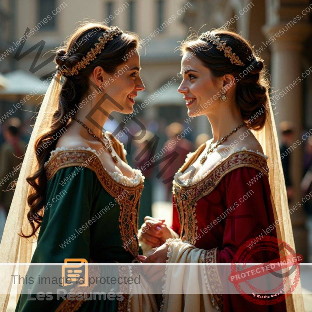 Photo des Dames de Florence dans Les Oies du Frère Philippe de Boccace. 