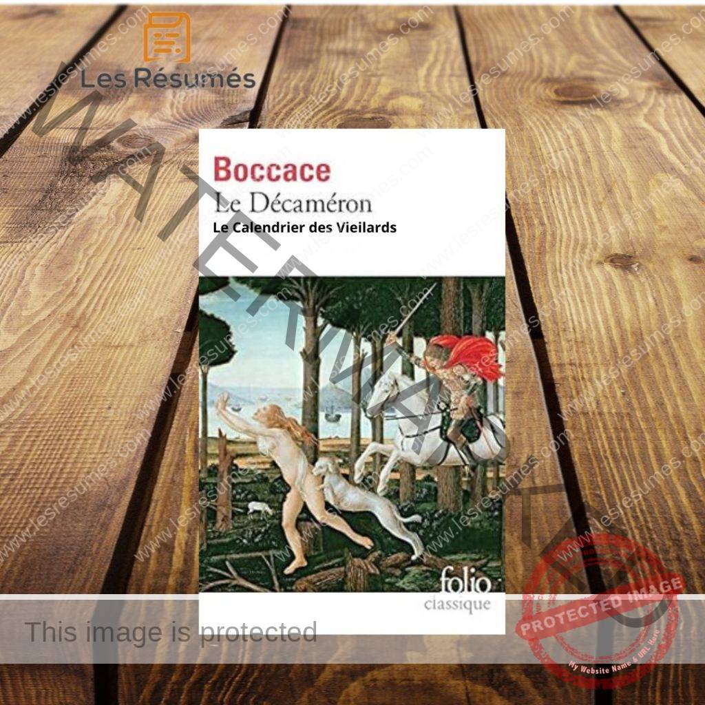 Première page de Le Calendrier des Vieillards de Jean Boccace. 