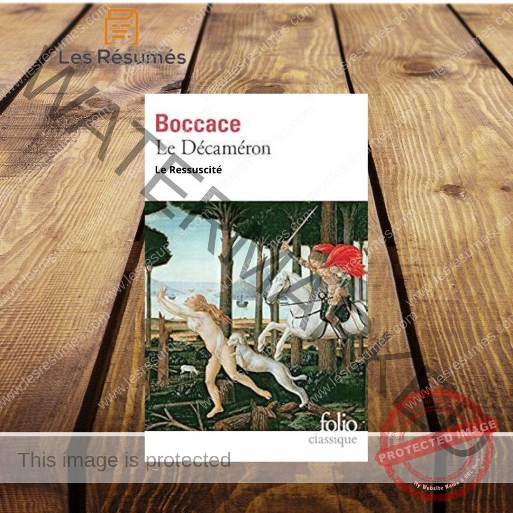 Page de couverture de Le Ressuscité de Jean Boccace. 
