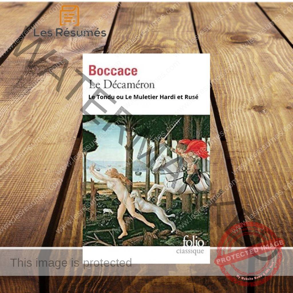 Page de couverture de Le Tondu ou le Muletier Hardi et Rusé de Jean Boccace. 