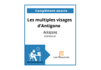 Page de notre couverture sur l'article concernant les multiples visages d'Antigone.